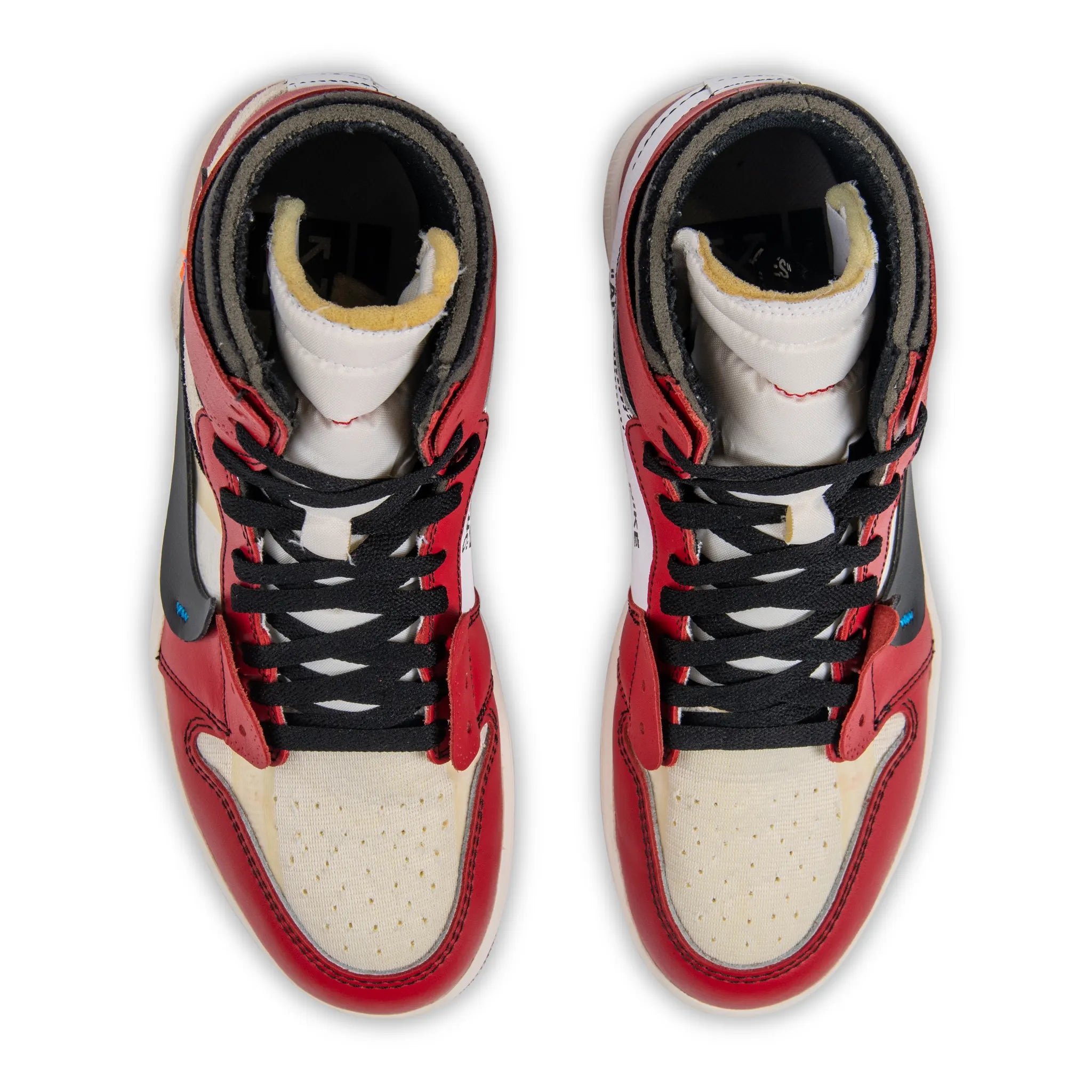 Top view of Preloved - Air Jordan 1 x Off-White 1 Retro High OG Chicago